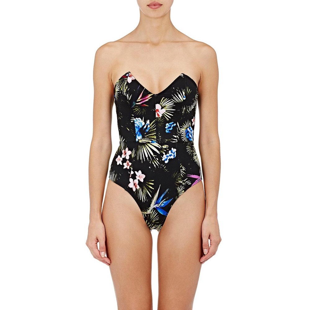 NWOT Fleur du Mal Strapless One-Piece in Medium